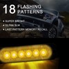 8-Pack 6 LED Amber Strobe Lights Vehicles Trucks Emergency Strobe