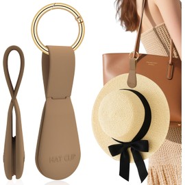 Fikoksol Clip Magnético para Sombrero Paquete de 1 - El Clip para Sombrero Marrón para Viaje en Bolsa, Clips Magnéticos para Sombrero para Bolsa y Soporte Seguro para Sombrero para Viajes en Gorras y