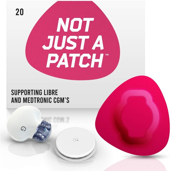 NOT JUST A PATCH for Freestyle Libre, Dexcom and Medtronic Sensors. 10+ Days - Longest Lasting - Hypoallergenic - Original and Unique Design ($1/Week) - Pink - 9 Colours to Choose from
