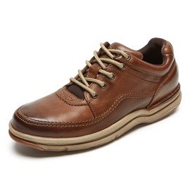 Rockport Men's World Tour Classic Walking Shoe, Brown Leather, 9 Medium