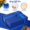 Christmas Surprise Gift boxes with Lids, 13"x10"x5" Navy Blue Gift