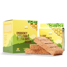 Emergency Food Supply 3-days 72 hours Pineapple Biscuit Bars MRE Meals Military 2024 Survival Kit - 20 Years Shelf Life Camping Hiking Supplies