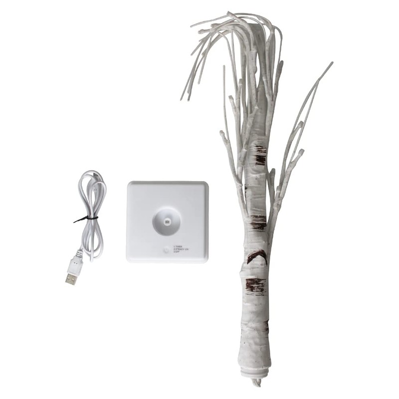 pete mici Tree Lamp, 2FT 24LT LAMP, Birch Tree-Warm White,