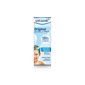 Lyclear Original Shampoo Head Lice Treatment + Head Lice Comb – Kills Head Lice and Washes Hair – Effective in Just 15 Minutes – 200 ml Shampoo Format and Nit Comb