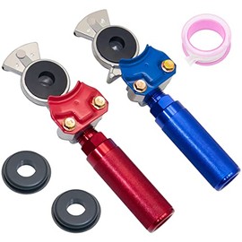 Gladhands with Handles, YiaChuii 1 Pack Aluminum Emergency Glad Hand Extension Handles for Semi Trucks Trailers Freightliners Air Line 2 Seals 1 PTFE Tape