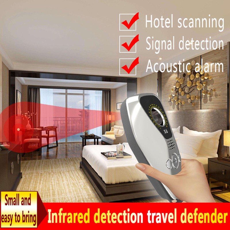 Camera Bug Detector Adjustable Sensitivity Prevent Candid Prevent Eavesdropping Portable