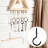 Goiio 100 Pieces 1/2 inch Ceiling Hooks, Black Zinc Plated