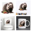 Porcupine Stickers, Forest Animal Mugs & Cups, Covering Marks, Car