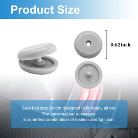 10 Sets Seat Belt Button Stoppers Plastic Seat Belt Stop Clips Universal Snap System Seat Belt Buckle Stopper Kit Prevent Buckle Slipping Down No