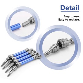 Aswalling 4Pcs Metal Front and Rear Drive Shaft CVD for 1/10 Slash Stampede Hoss VXL RC Car Upgrade Parts,Blue