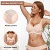 OEAK Womens Wireless Bras Push Up Support Full Coverage Bralettes