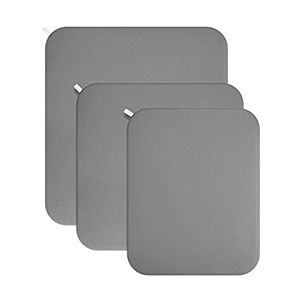 3 Pieces Heat Press Mat for Easypress Protective Ironing Mat Heat Pressing Mat Reusable Easy Press Mat for Heat Press Machine HTV Vinyl Insulation Iron on Projects, 3 Sizes, Gray