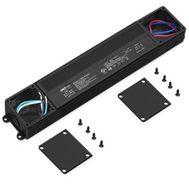 EMITEVER 96W Triac Dimmable LED Driver, 100-277VAC to 24VDC Dimmable Power Supply,Waterproof IP67 Transformer for Indoor Outdoor LED Lights,Compatible with Lutron and Leviton Dimmers,Class 2,UL Listed