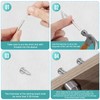 300 Pcs Krttwwx Double-Head Skirting Thread Seamless Nail, Double-Headed Nails,