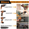 Oiieco 13 Pcs Long Torx Bit Set for Impact Driver,