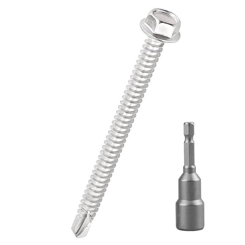 #12 x 3 Hex Washer Head Self Drilling Screws (50