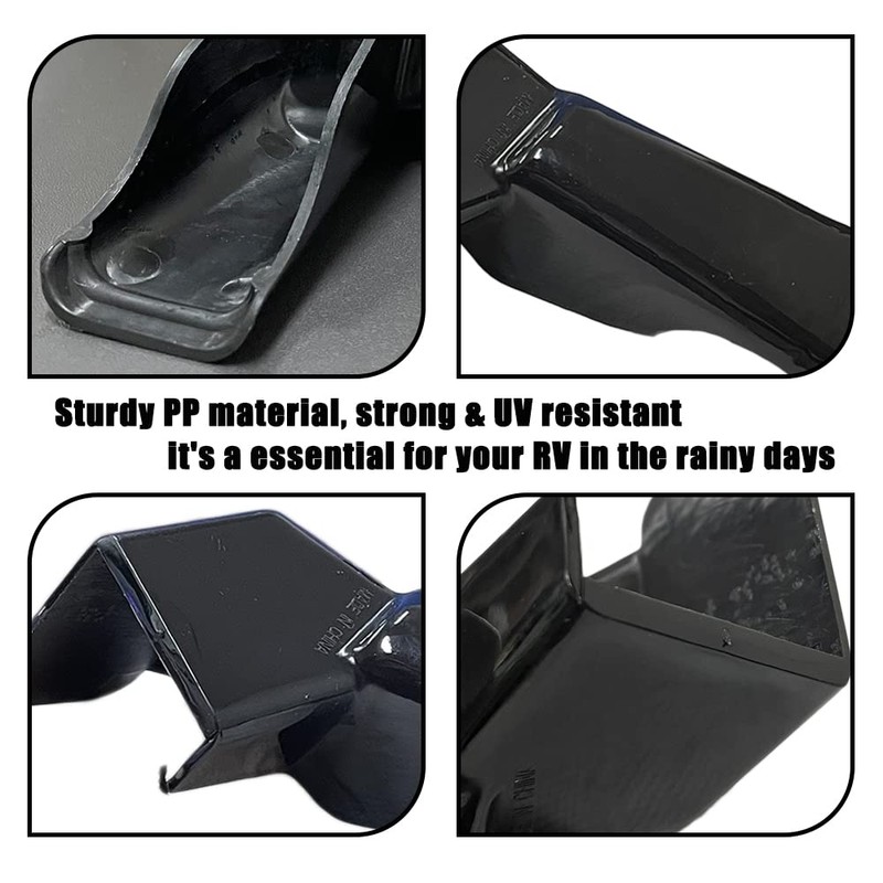 FCOUIID RV Rain Gutter Spouts with Extensions - Roof Rail