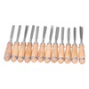 12Pcs Wood Turning Chisels Wood Grooves Parting Tools Set Woodworking