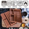 Palksky Chocolate Bar Mold Deep, 2Pack Silicone Chocolate Molds with
