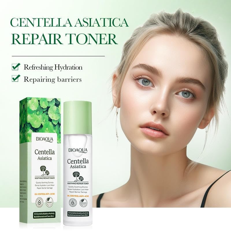 Kit Facial Centella Asitica para Rostro, Limpieza Profunda, Hidratacin Intensa,