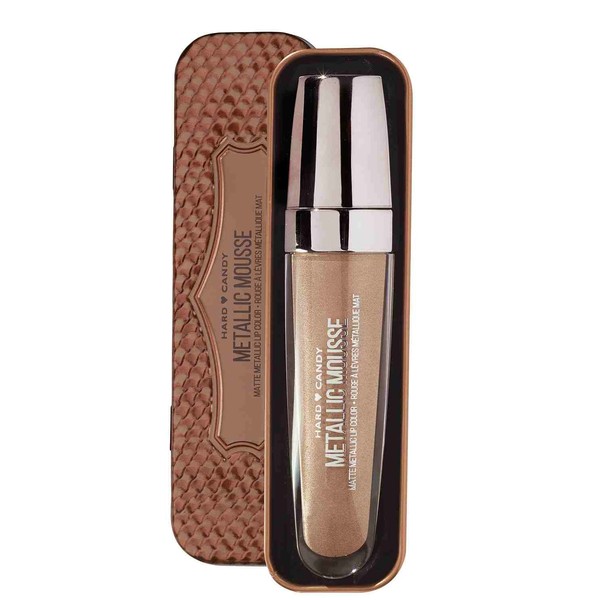 Hard Candy Metallic Mousse Matte Metallic Lip Color, Gilded Cocoa
