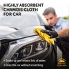Premium Chamois Cloth for Car - 2pk Mini (17”x13”) +