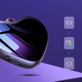 MBG line® Mini Dictaphone Q66 Heart-Shaped 8GB USB Audio Recorder Voice Activation 3072kbps HD Audio Noise Reduction