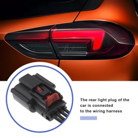 The Lord of the Tools 2 x Car Tail Light Connectors Wiring Harness Compatible with Astra K MK7 2015-2022 18AWG 30cm Car Tail Light Prewired Repair Cable