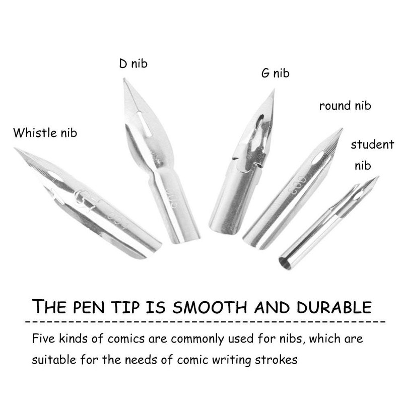 GOTOTOP Pen Nibs, 1 Set Manga Cartoon Comic Drawing Painting
