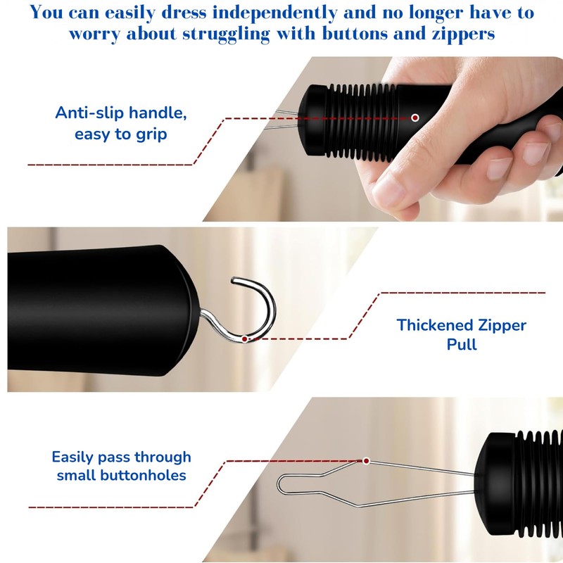 Button Hook and Zipper Pull Helper Tool – Button Hook