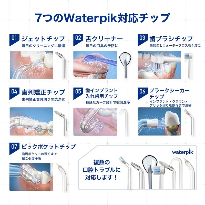 Waterpik WP PS-100E Plaque Seeker Tip, 2 Pieces, Jet Tip