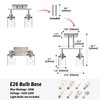 MILUCES 2 Light Track Lighting Kit Brushed Nickel, Bathroom Wall