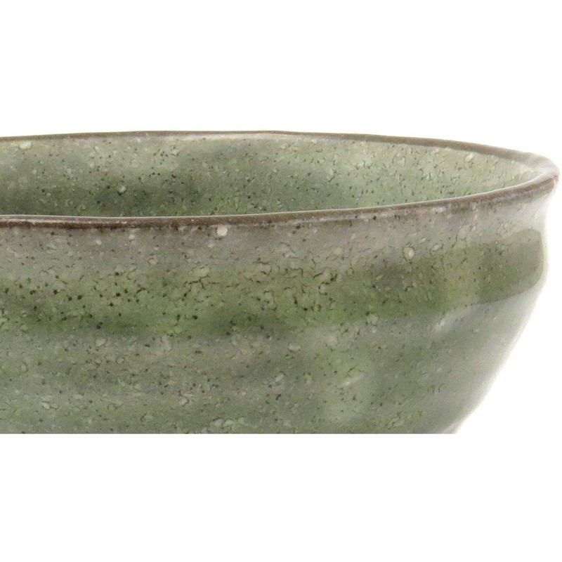Mino Ware 591-23 Matcha Bowl, Kyo-type, Green Glaze