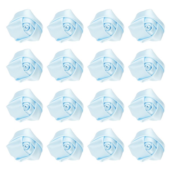 sourcing map 16 Pcs Ribbon Roses, 2 Inch Lapel Pin