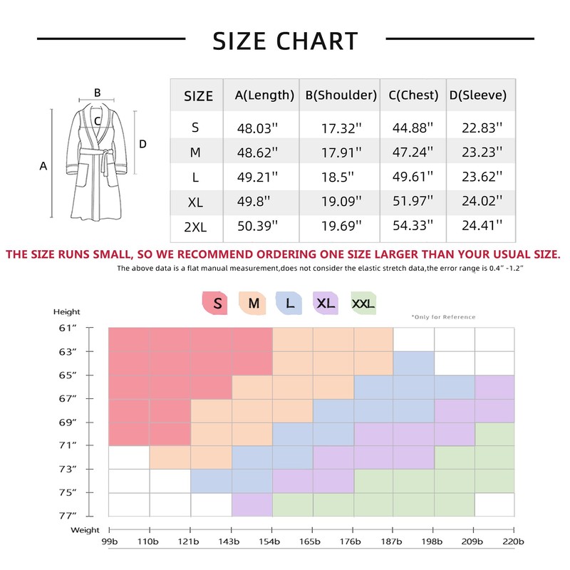 RONGTAI Womens Robes Plush Fleece Hooded Bathrobe Thick Nightgown with