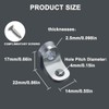 YOWPEY 20Pcs Shelf Support Peg Shelf Pins Kit Bracket Shelf