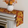 XCHI Fall Maple Leaves Pinecone Table Runner Table Decoration for