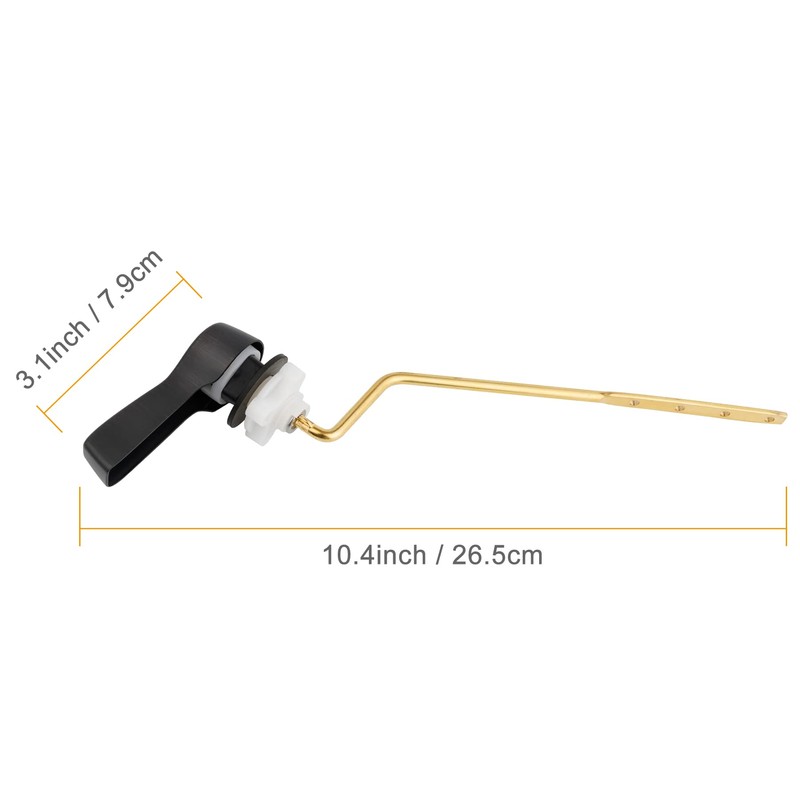 Hibbent 2 Pack Universal Metal Side Mount Toilet Handle Replacement