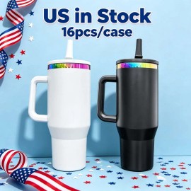 40 OZ Leak Proof Drinkware 40 OZ 3rd Generation Sublimnation for Home Office Outdoor Daily Usecolor: black & white mixed, capacity: 40 oz