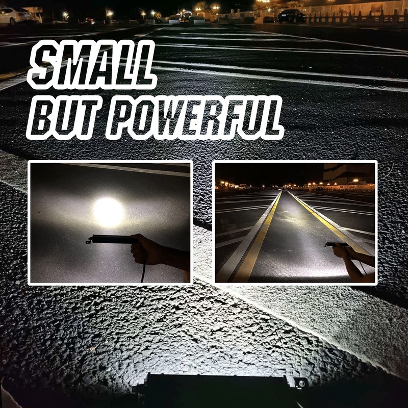 HOZILIFE 6 Inch Slim LED Light Bar Pods Small Spot