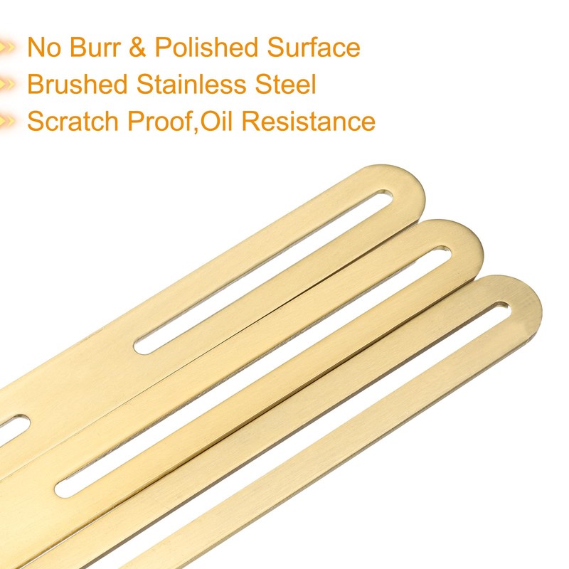 uxcell 2 Pack Stainless Steel Flat Mending Plates, 14.1 inch