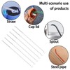 6PCS Straw Cleaning Brushes,Reusable 10mm Wide for Sippy Cups, Water