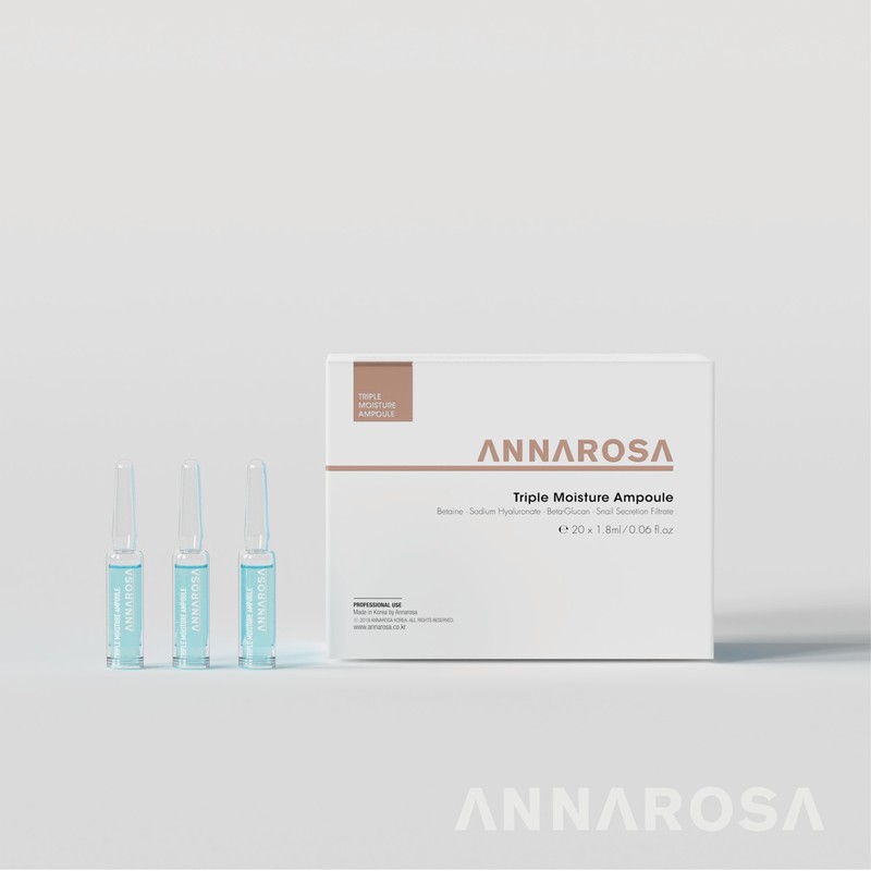 Anna Rosa Triple Moisture Ampoule 1.8ml×20 / 안나로자 트리플 모이스춰앰플