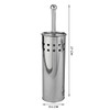 Toilet Brush & Holder, Stainless Steel Silver Chrome Colour |