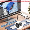 QIANRENON USB 2.0 Thread Mounting 90° Angle Adapter USB 2.0