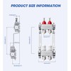 ABST PEX Manifold,2 Loop Stainless Steel Floor Radiant Heat Manifold