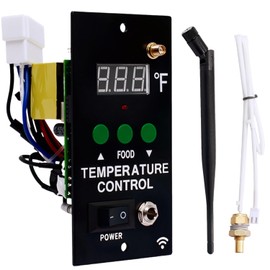 Upgrade WiFi Smart Digital Control Board Replacement Parts for Green Mountain Jim Bowie Choice Grills, Part Number: P-1053 Comes with Thermal Temperature Sensing Probe