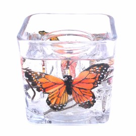 Flameless Monarch Butterfly Forever Candle Design For LED Tea Lights Handcrafted By The Gel Candle Company