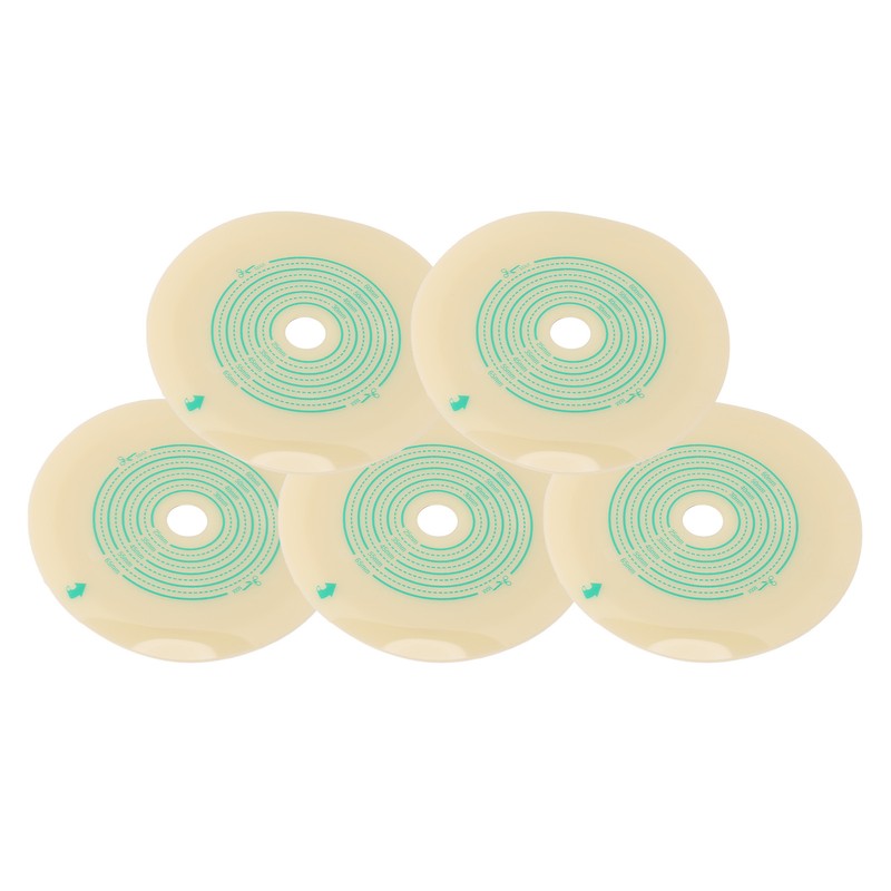 5pcs Ostomy Bag Barrier Clear Scale Cuttable Self Adhesive Hydrocolloid