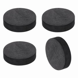 MECCANIXITY 4 Pcs Single Sided Speaker Isolation Feet Pads, 40mmx10mm Non Slip Foam Shock Absorption Base Pad Amplifier Stand Feet Mat for Speaker HiFi Home Theater Sound System, Black